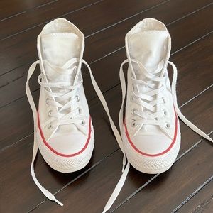 Women’s Converse High Tops - Size 8 (White)